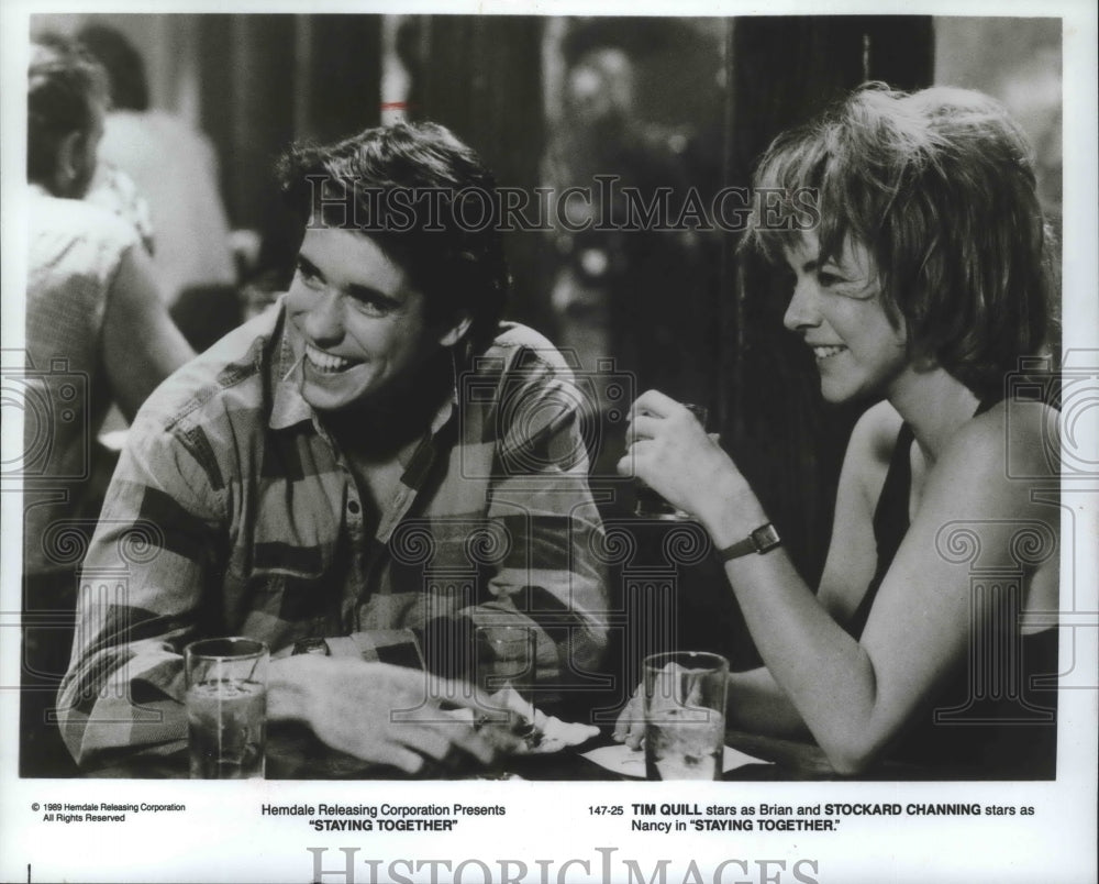 1989, Actor Tim Quill With Co-Star In &#39;Staying Together&#39; - mjp22361 - Historic Images