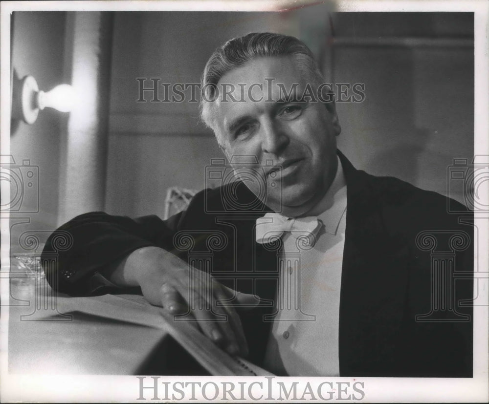 1963, Pianist Hans Richter-Haaser, Milwaukee, Wisconsin - Historic Images