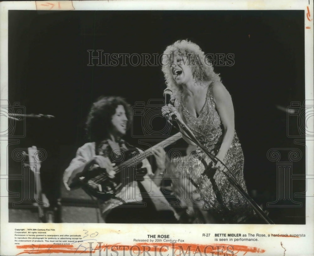 1979, Actress Bette Midler in &quot;The Rose&quot; Movie - mjp22494 - Historic Images