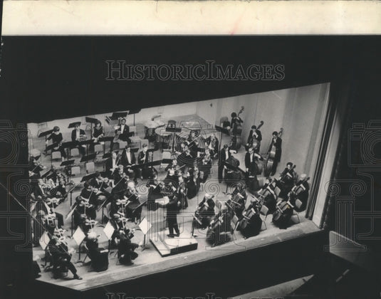 1966, Harry Brown Conducts Milwaukee Orchestra At Pabst Theater - Historic Images