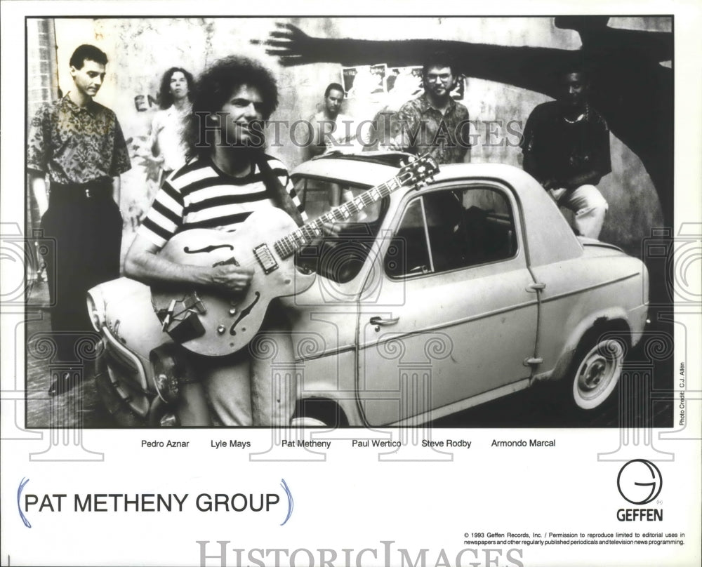 1993 Press Photo Pat Metheny Group, Geffen Records. - mjp22627 - Historic Images