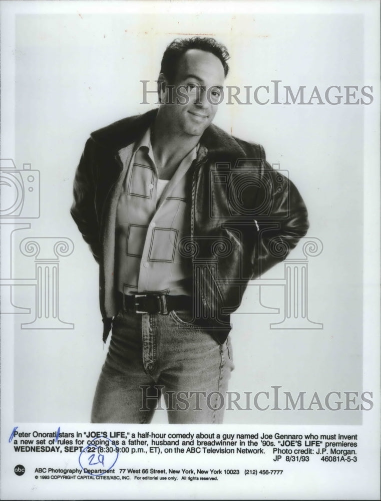 1993, Peter Onorati in "Joe's Life" - mjp22723 - Historic Images