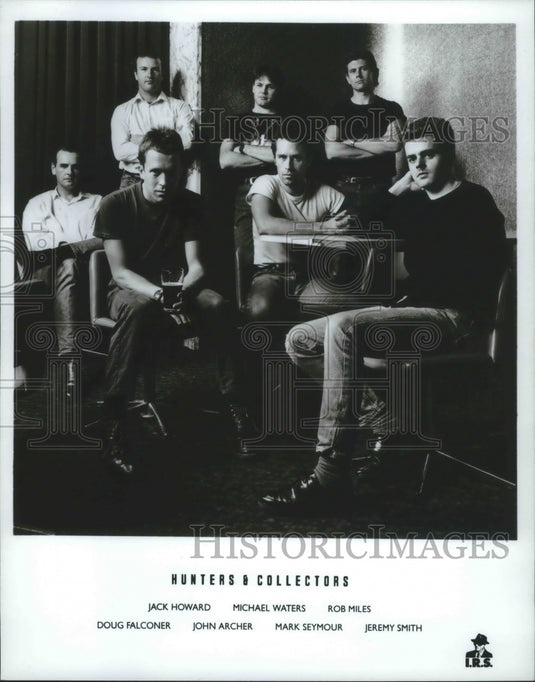 1987, Hunters and Collectors band members - mjp22778 - Historic Images