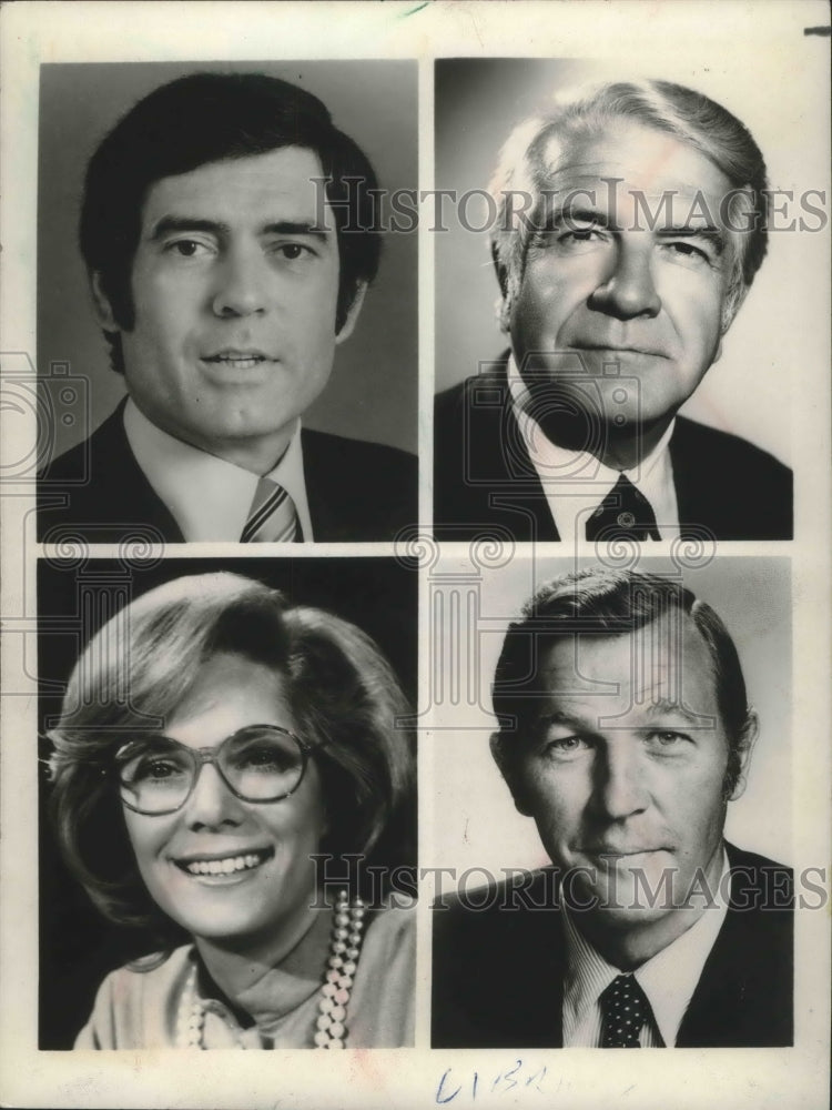 1978 Press Photo Newscaster Dan Rather with unidentified others - mjp22792- Historic Images