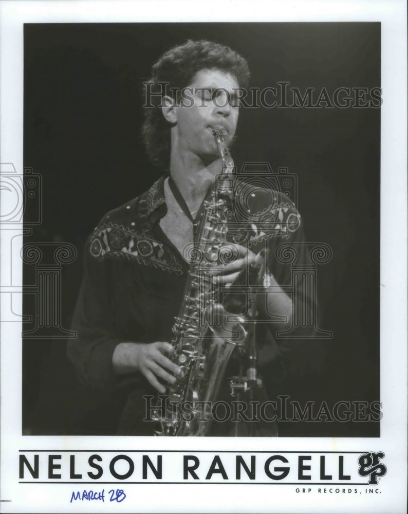 1993, Nelson Rangell Plays Saxophone - mjp22801 - Historic Images