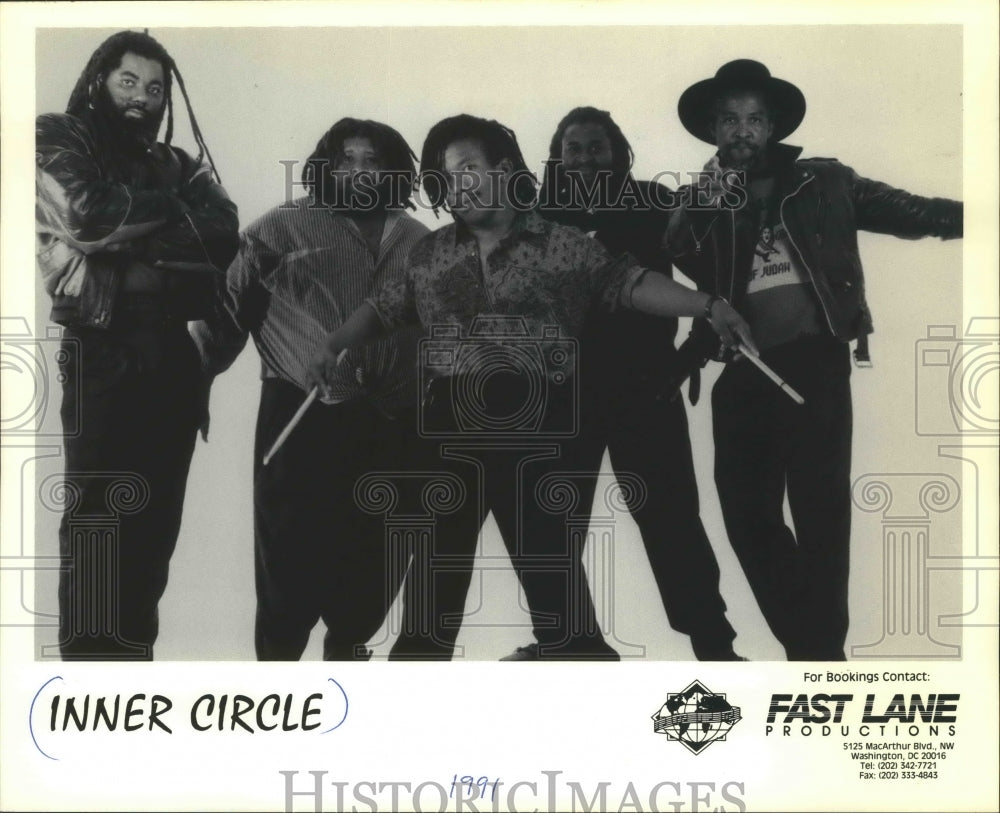 1991 Press Photo Members Of The Band Inner Circle - mjp22899 - Historic Images