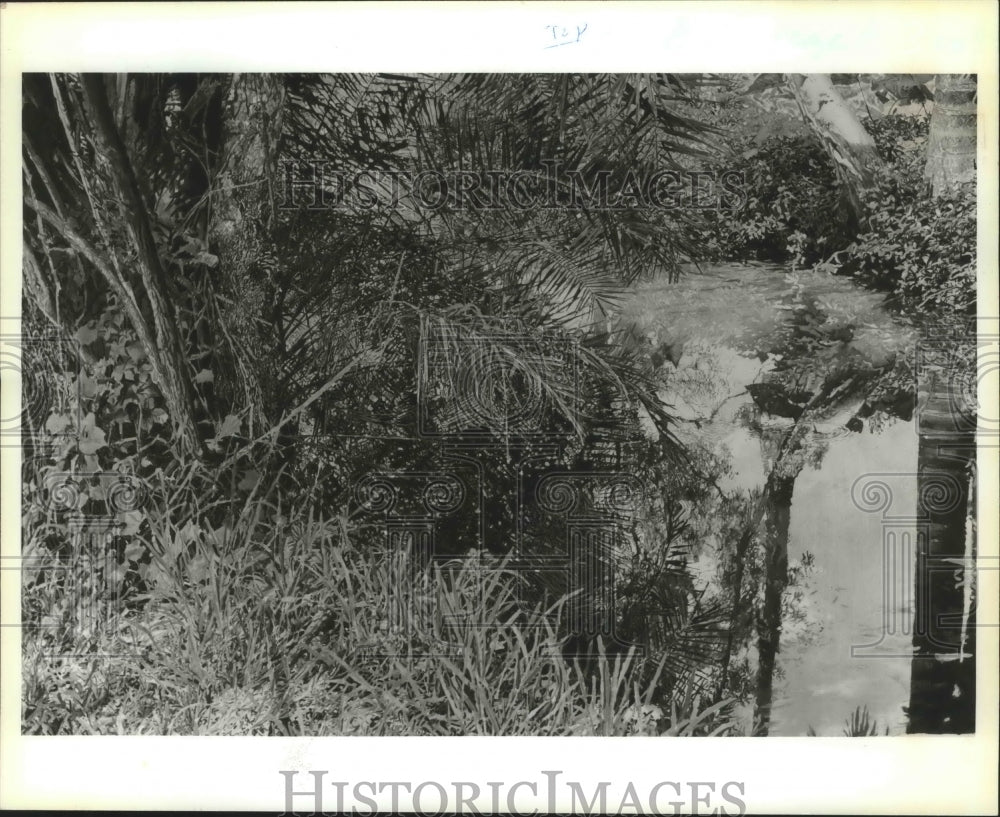 1985 Press Photo Acrylic On Canvas &#39;Edison Creek&#39; By William Nichols In New York-Historic Images