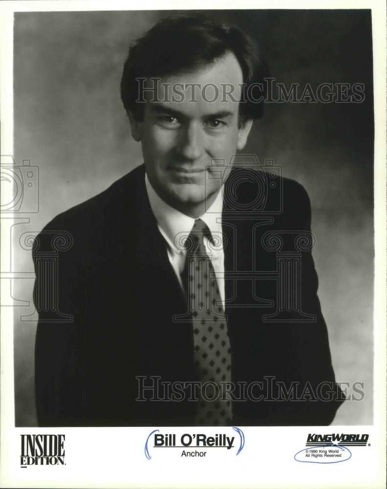 1990 Press Photo Bill O&#39;Reilly, anchor, Inside Edition - mjp23031 - Historic Images