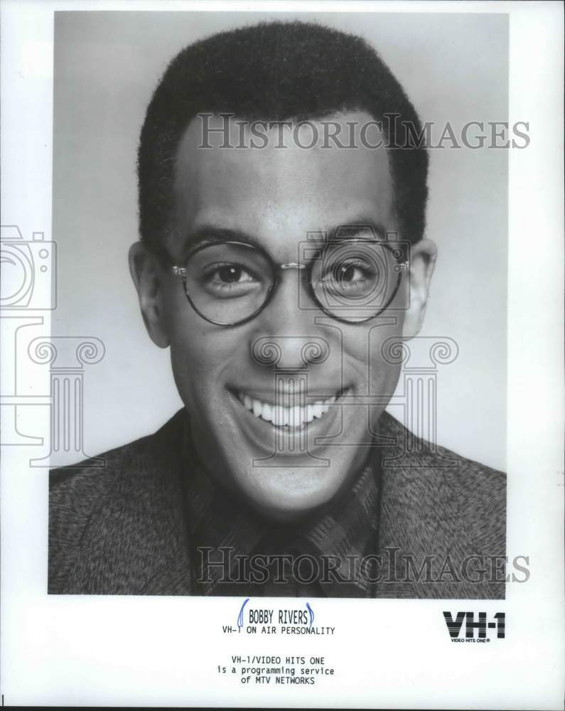 1987, Robby Rivers, On air personality on VH-1 - mjp23068 - Historic Images