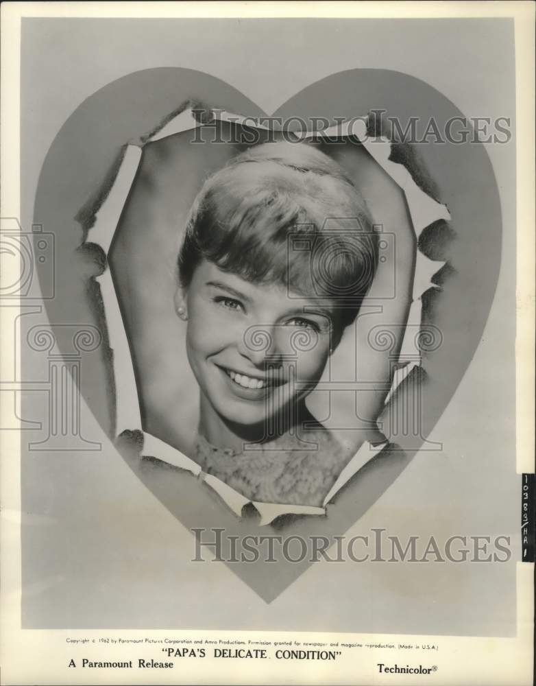 1962, Laurel Goodwin stars in Papa&#39;s Delicate Condition movie - Historic Images