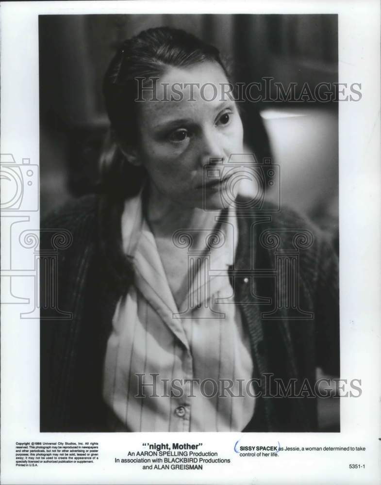 1987, Actress Sissy Spacek in "'night, Mother" - mjp23231 - Historic Images