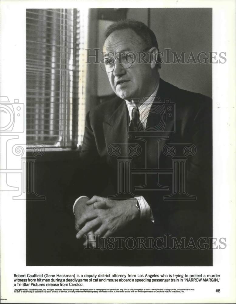 1990, Actor Gene Hackman stars in &quot;Narrow Margin&quot; - mjp23305 - Historic Images