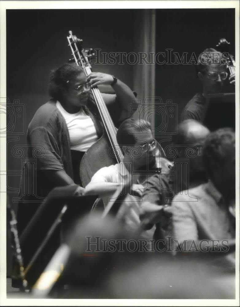 1994, Laura Snyder, Bassist of the Milwaukee Symphony Orchestra - Historic Images