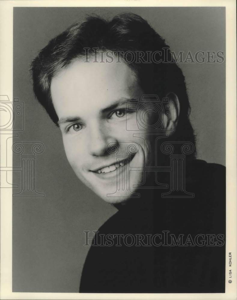 1992 Press Photo Countertenor Singer, Drew Minter's head shot - Historic Images