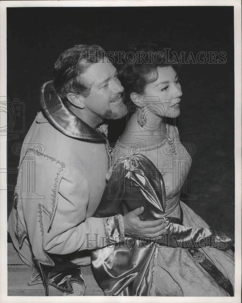 1963, Lois Hunt and Earl Wrightson in Character - mjp23457 - Historic Images