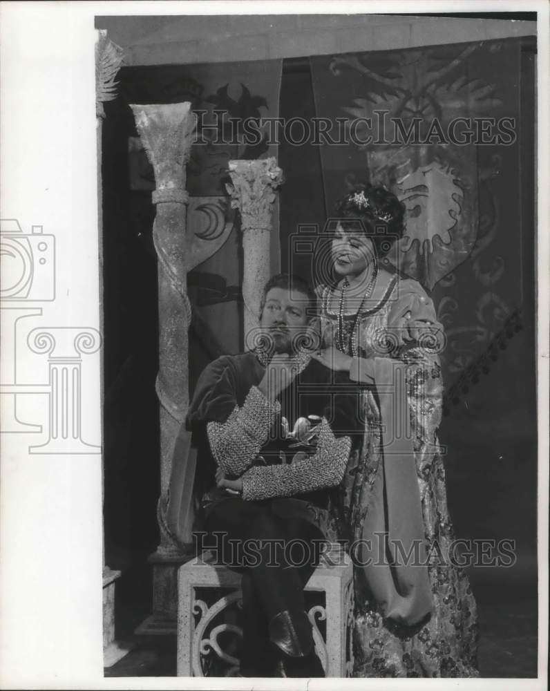1965, Earl Wrightson and Lois Hunt in &quot;Camelot&quot; - mjp23460 - Historic Images