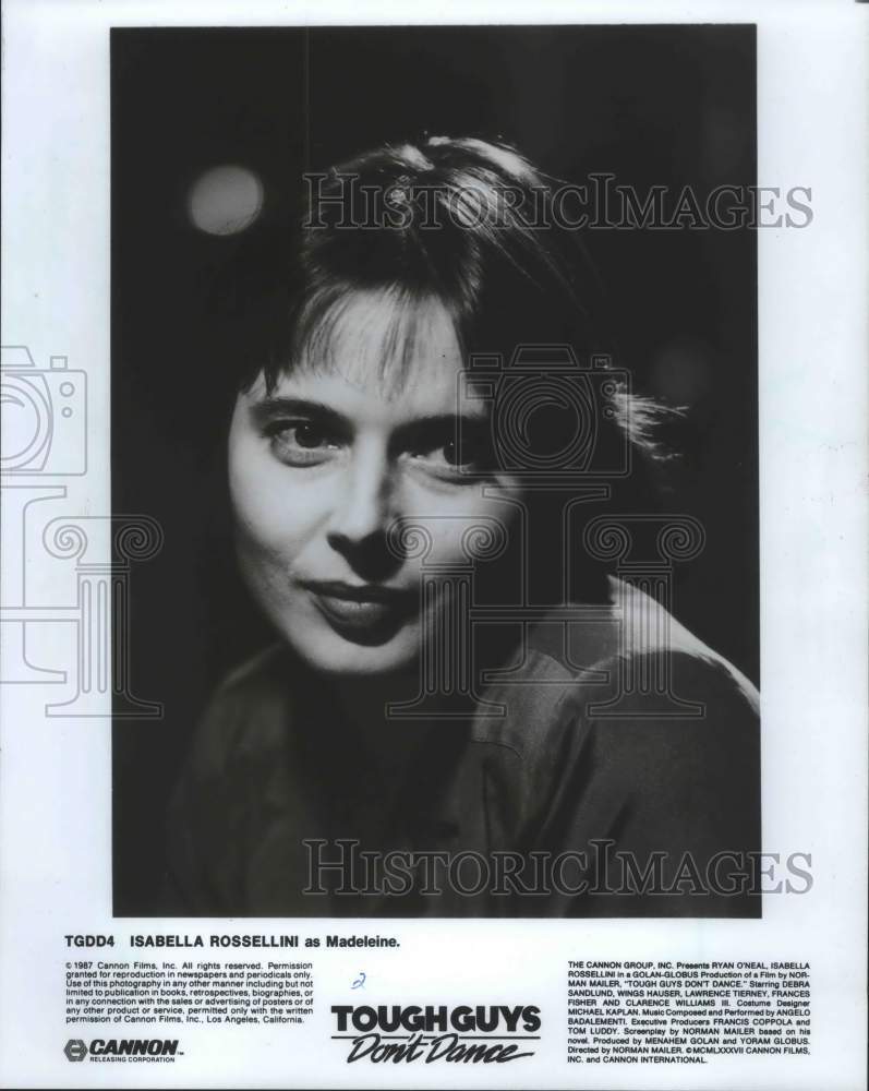 1987, Promotional photo of actress Isabella Rossellini - mjp23532 - Historic Images