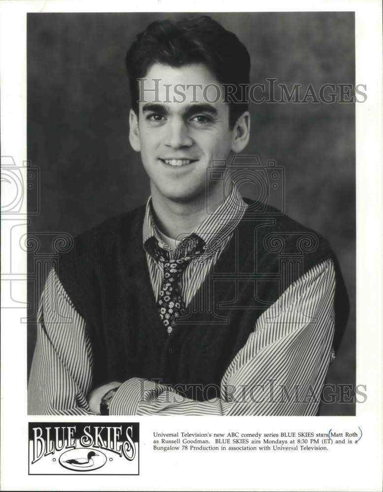 Press Photo Promotional photo of actor Matt Roth starring in series "Blue Skies" - Historic Images