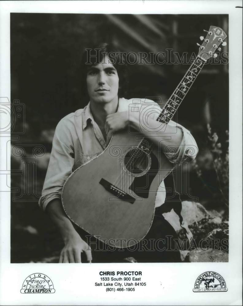 1984, Guitarist Chris Proctor, United States - mjp23547 - Historic Images