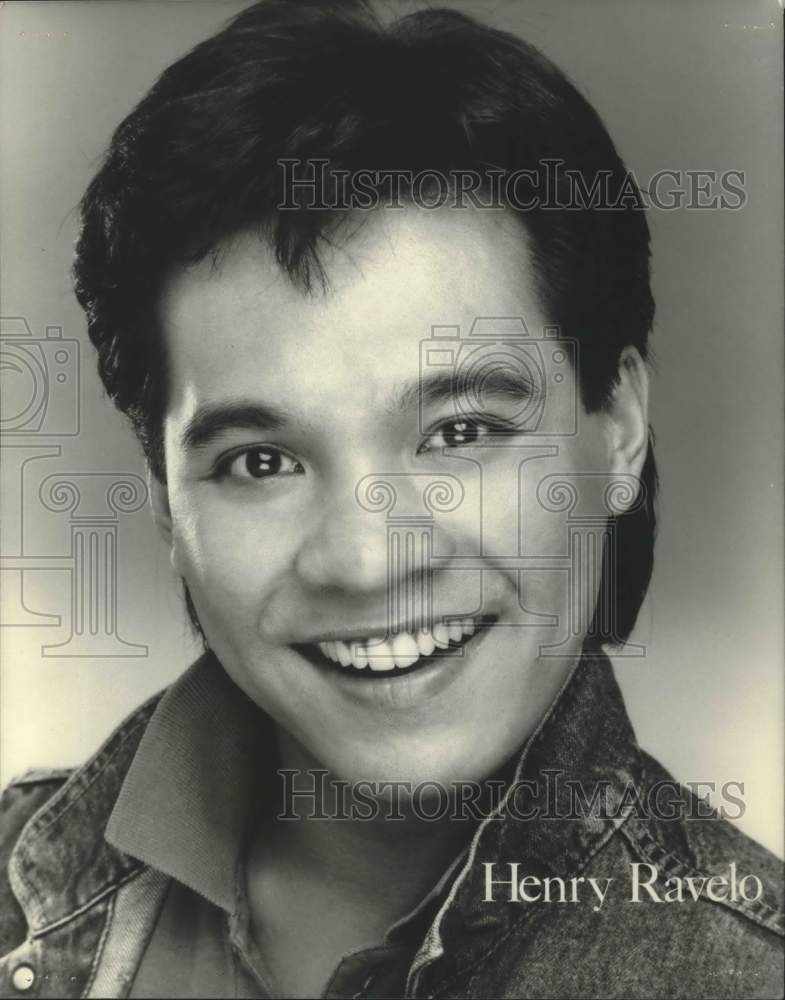 1988, Head shot photo of United States Stage Actor Henry Ravelo - Historic Images
