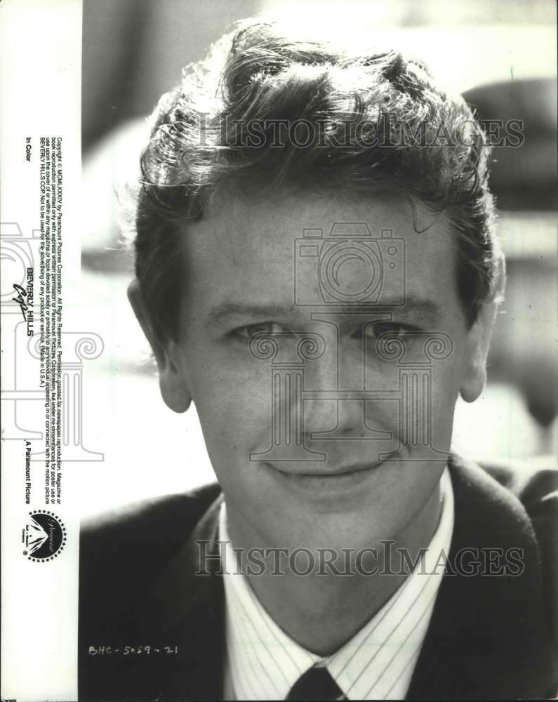 1987 Press Photo Judge Reinhold, actor, to be in Beverly Hills Cops. - Historic Images