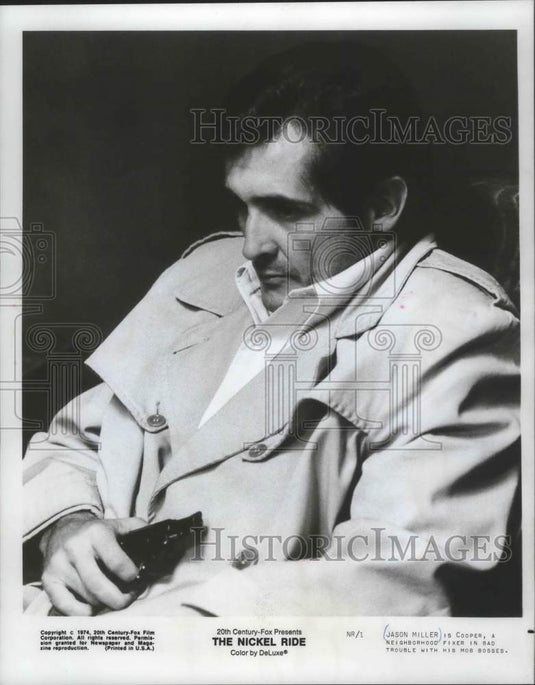 1974, Actor Jason Miller is Cooper in "The Nickel Ride" - mjp23621 - Historic Images