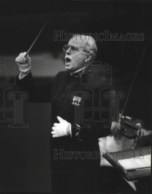 1994, Keith Brion Conducts Milwaukee Orchestra In Town Of Brookfield - Historic Images