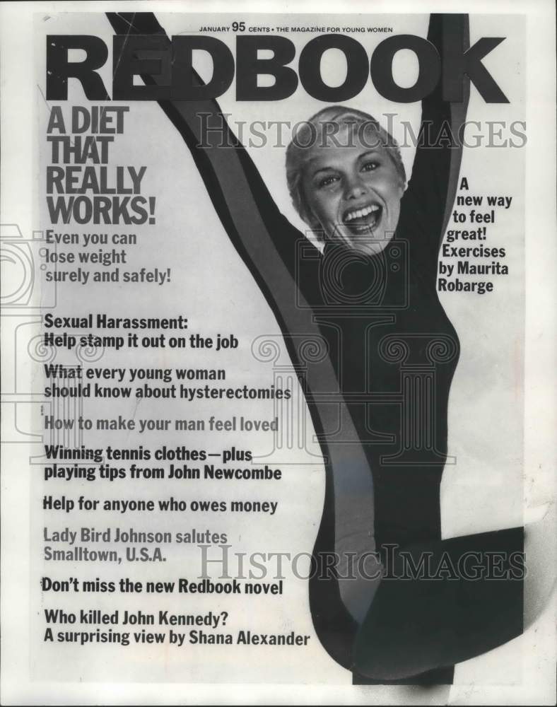 1976, Maurita Robarge on the cover of Redbook Magazine - mjp23778 - Historic Images