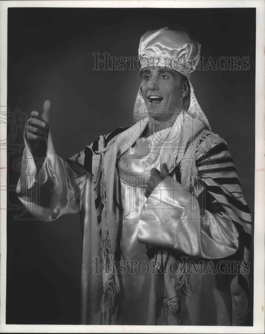 1966, Ron Randell sings in "Milk and Honey" production - mjp23799 - Historic Images