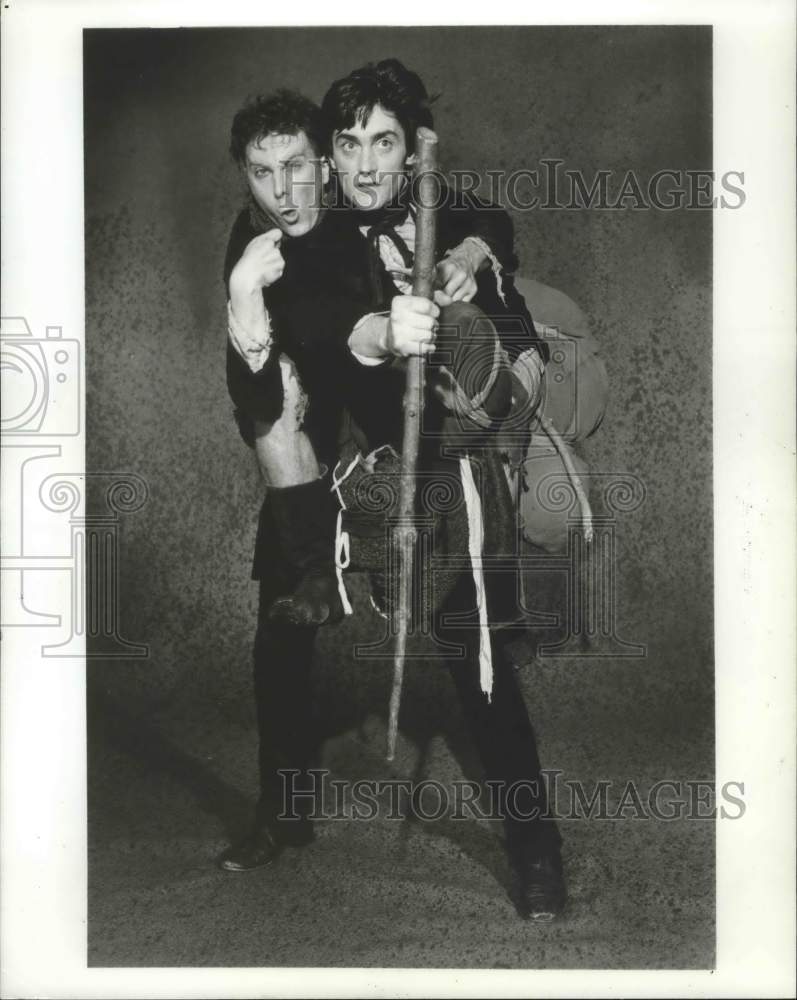 1983 Press Photo Roger Reese, David Thresfall costar in &quot;Nicholas Nickleby&quot; - Historic Images