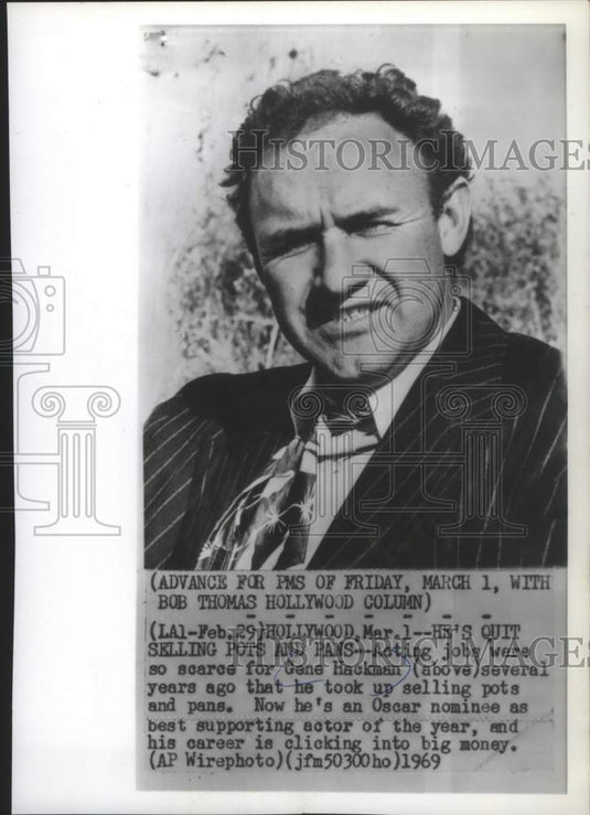 1969, Actor Gene Hackman, Hollywood - mjp23894 - Historic Images