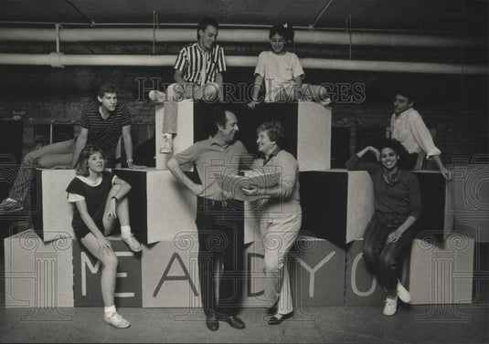 1986, Members of Next Generation Theater, Milwaukee - mjp24124 - Historic Images