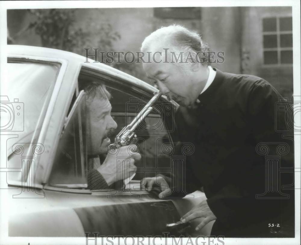 1983 Mark Miller & Pat Morita in "Savannah Smiles" - Historic Images
