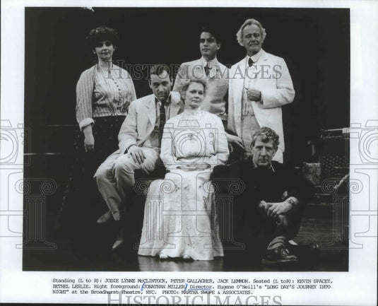 1986 Press Photo Director Jonathan Miller & "Long Day's Journey Into Night" cast - Historic Images