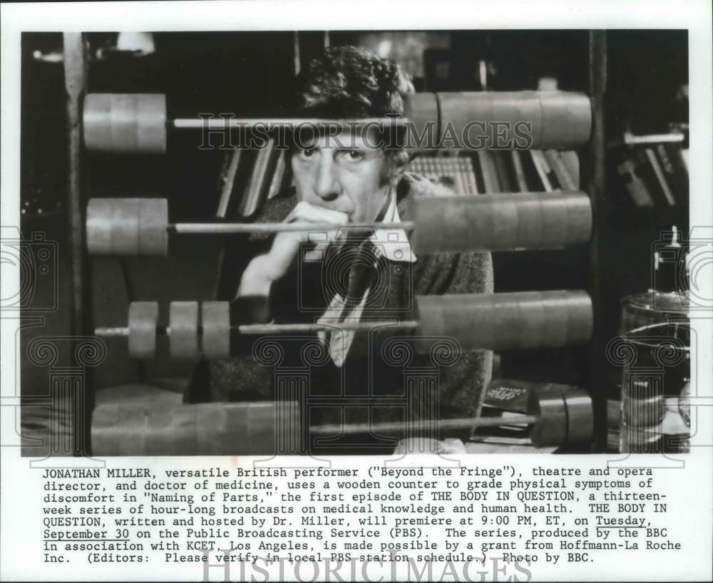1980, British Actor Jonathan Miller in "The Body In Question" - Historic Images
