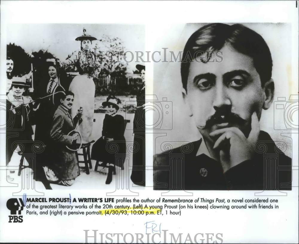 1993, &quot;Remembrance of Things Past&quot; French author Marcel Proust, Paris - Historic Images