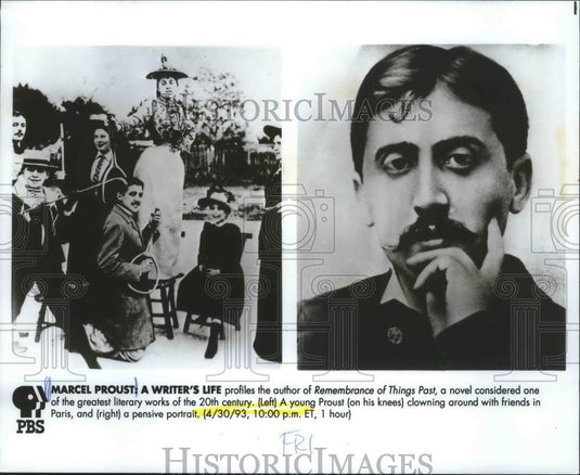 1993, "Remembrance of Things Past" French author Marcel Proust, Paris - Historic Images