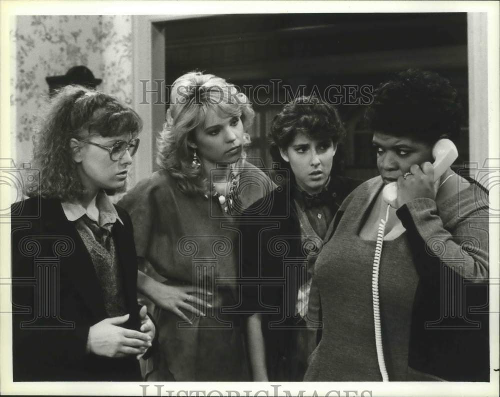 1984, Actresses In Scene From &quot;Valentine&quot; On NBC&#39;s &quot;Gimme A Break&quot; - Historic Images