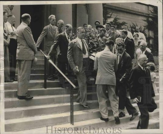 1949, Richie Mitchell's Funeral - mjp24395 - Historic Images
