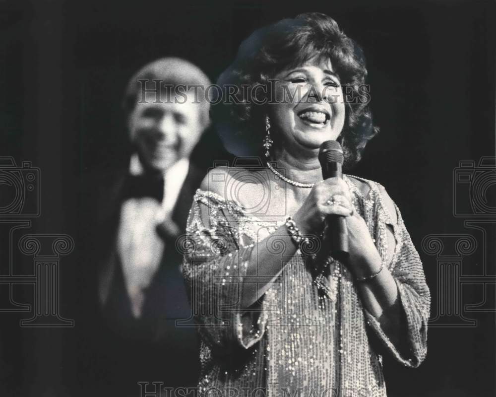 1985, Eydie Gorme sings on her &amp; Steve Lawrence&#39;s Television show, WI - Historic Images