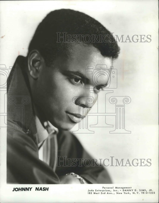 1965, Johnny Nash, entertainer - Historic Images