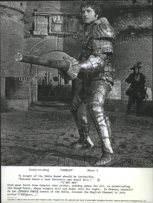 1960, Franco Nero as Lancelot in "Camelot" - Historic Images