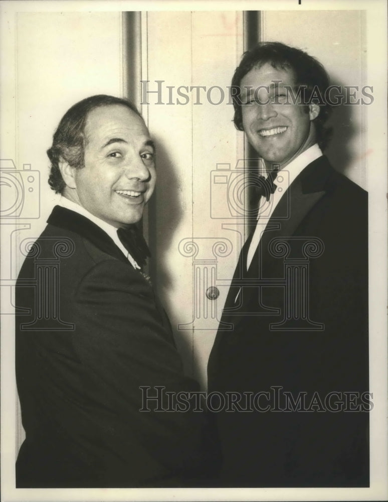 1976 Press Photo White House Press Secretary Ron Nessen With Chevy Chase - Historic Images
