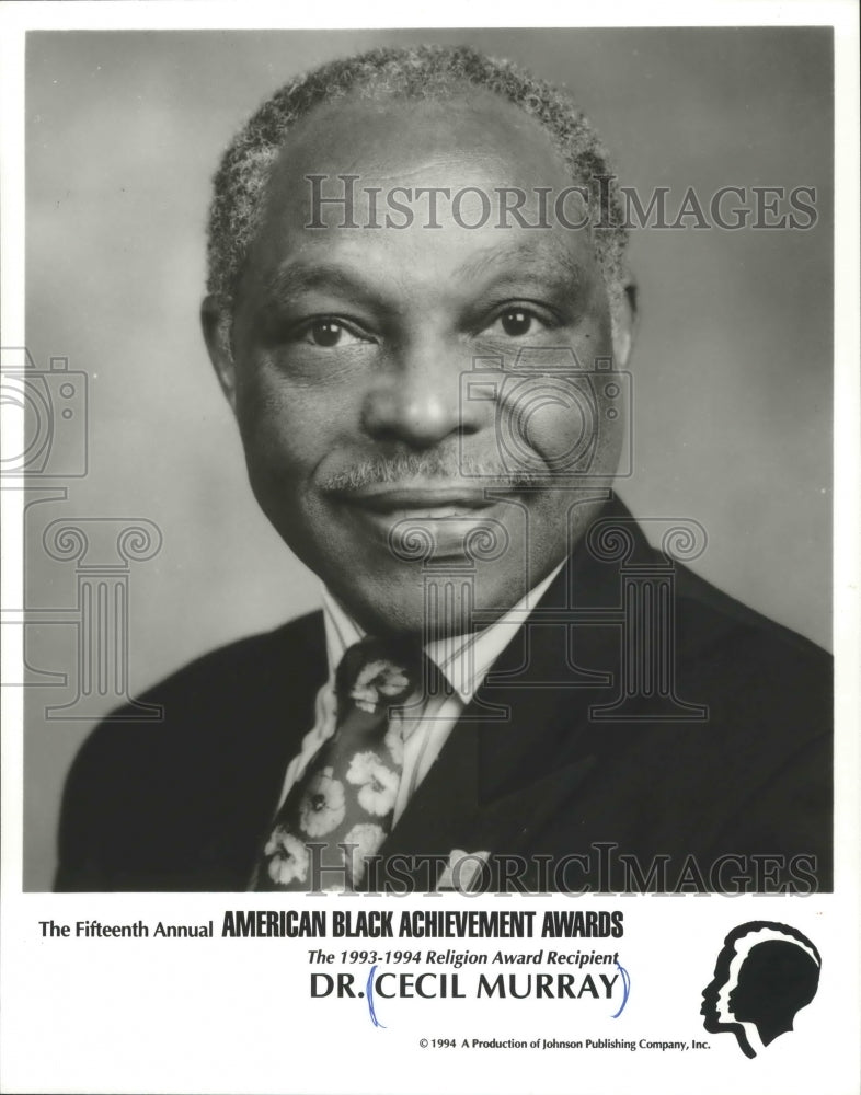 1994 Press Photo 1993-1994 Religion Award Recipient Doctor Cecil Murray - Historic Images