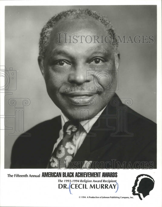1994 Press Photo 1993-1994 Religion Award Recipient Doctor Cecil Murray - Historic Images