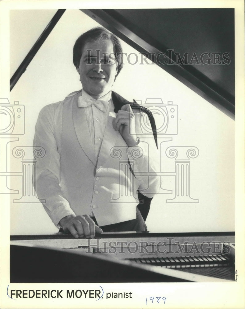 1989 Press Photo Pianist Frederick Moyer - mjp24818 - Historic Images