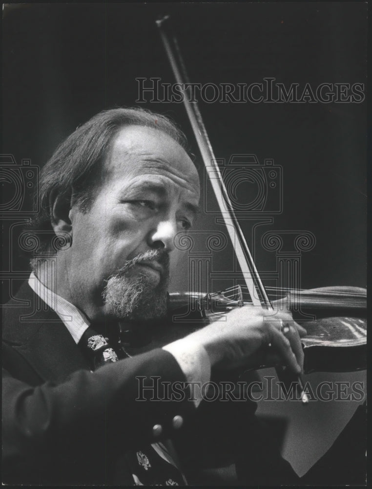 1978, Edward Mumm, Milwaukee Symphony Orchestra concertmaster - Historic Images