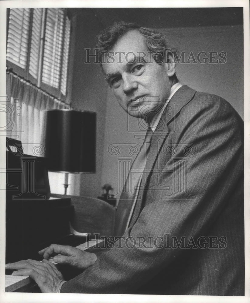 1973, Robert W. Moers, Composer, Wisconsin - Historic Images