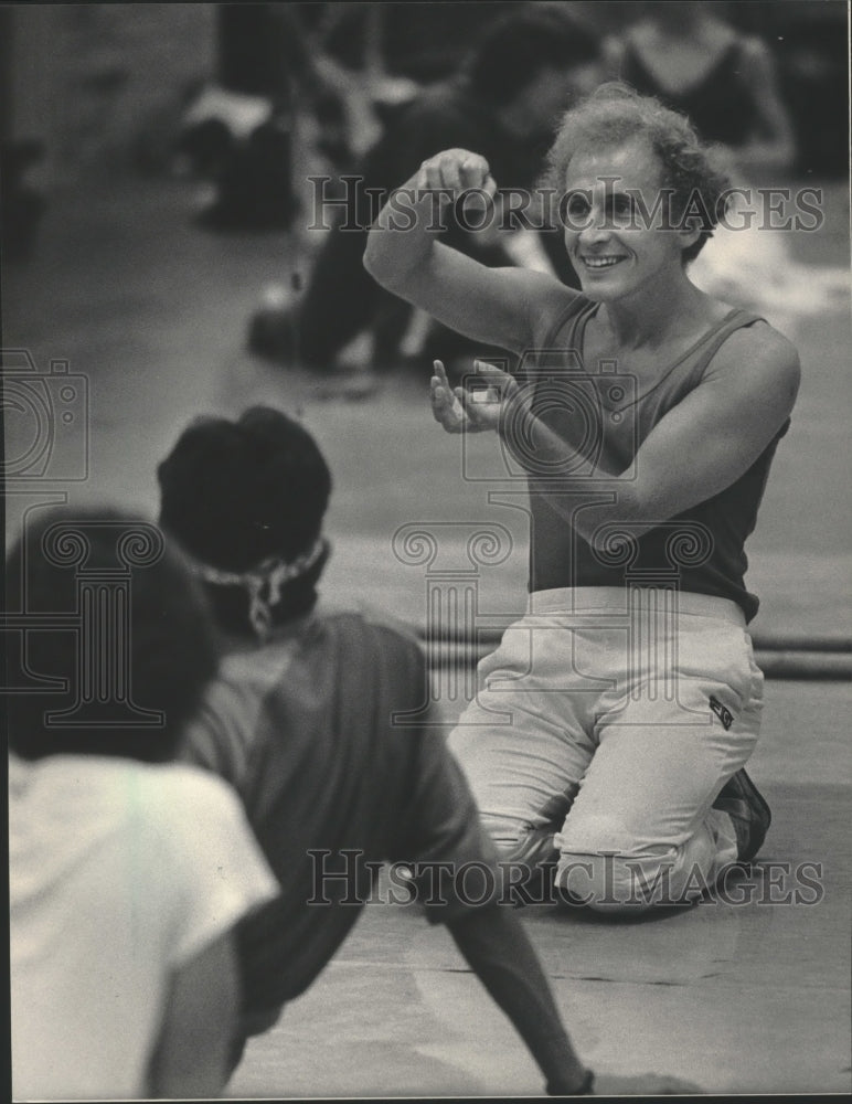 1985 Press Photo Milwaukee Ballet dancer Marc Bogaerts - mjp25130 - Historic Images