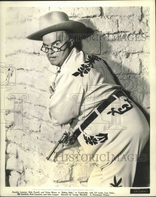 1943 Press Photo Victor Moore in "Riding High" - Historic Images